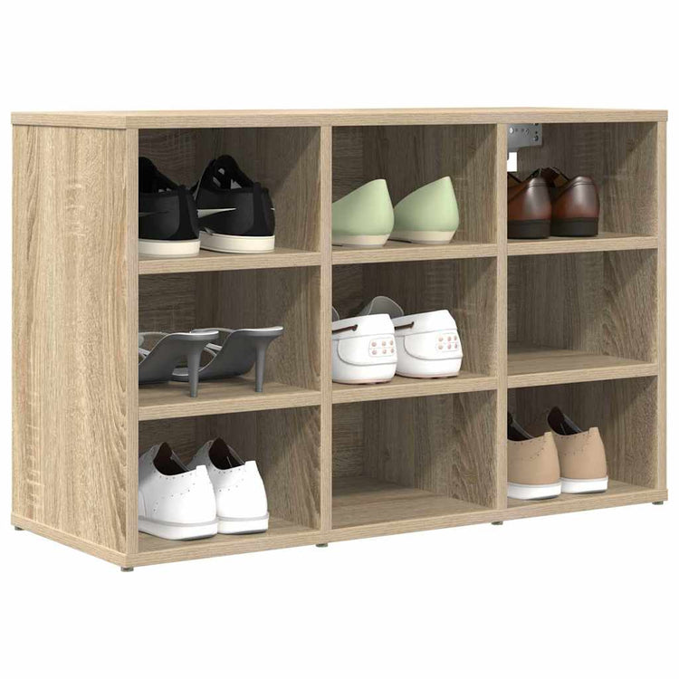 Vidaxl armoire à chaussures chêne sonoma 77,5 x 30 x 51 cm bois d'ingénierie