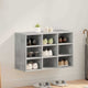 Vidaxl meuble à chaussures gris béton 77,5 x 30 x 51 cm bois d'ingénierie