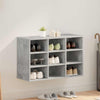 Vidaxl meuble à chaussures gris béton 77,5 x 30 x 51 cm bois d'ingénierie