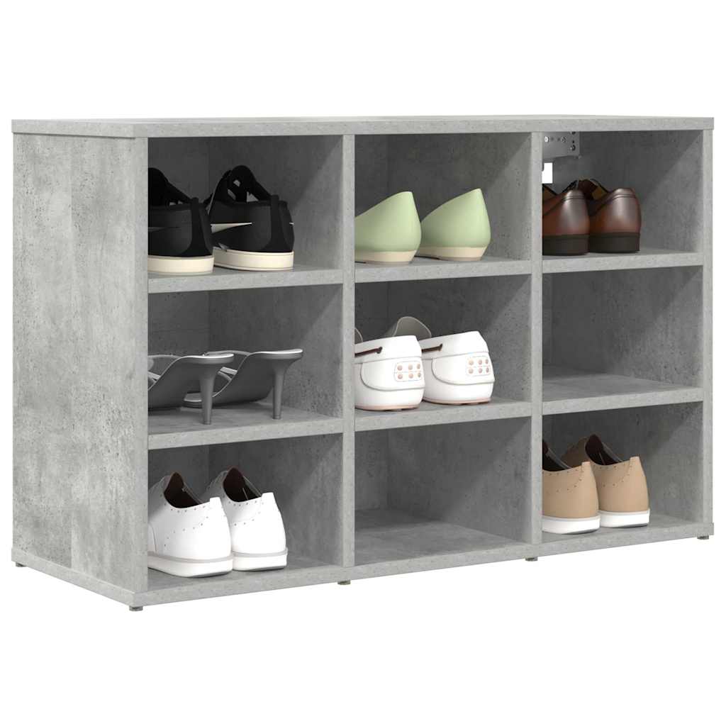 Vidaxl meuble à chaussures gris béton 77,5 x 30 x 51 cm bois d'ingénierie