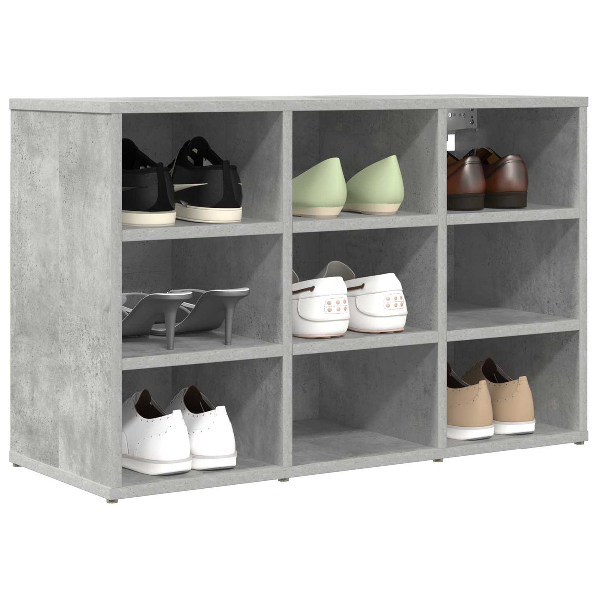 Vidaxl meuble à chaussures gris béton 77,5 x 30 x 51 cm bois d'ingénierie