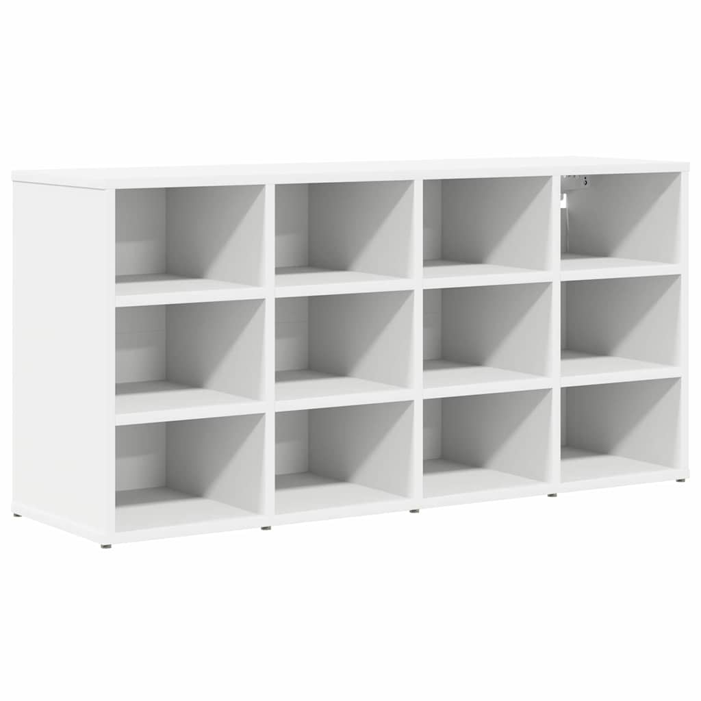 VidaXL armoire à chaussures avec étagère blanc 103 x 30 x 51 cm bois d'ingénierie