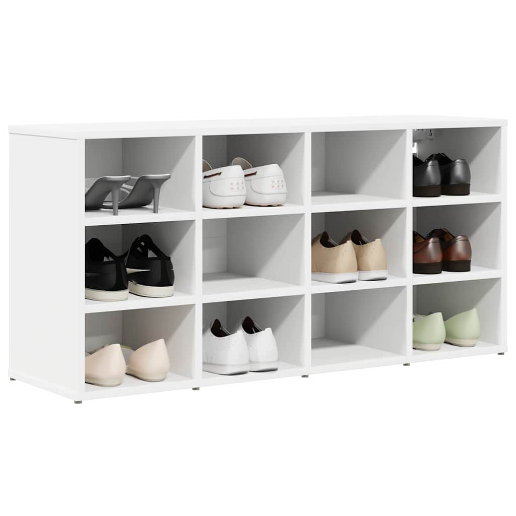 VidaXL armoire à chaussures avec étagère blanc 103 x 30 x 51 cm bois d'ingénierie