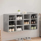 Vidaxl armoire à chaussures avec étagère gris béton 103 x 30 x 51 cm bois d'ingénierie