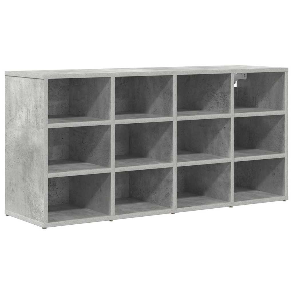 Vidaxl armoire à chaussures avec étagère gris béton 103 x 30 x 51 cm bois d'ingénierie