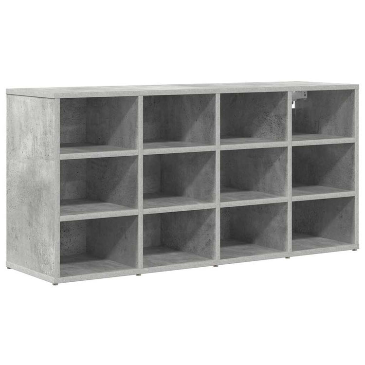 Vidaxl armoire à chaussures avec étagère gris béton 103 x 30 x 51 cm bois d'ingénierie