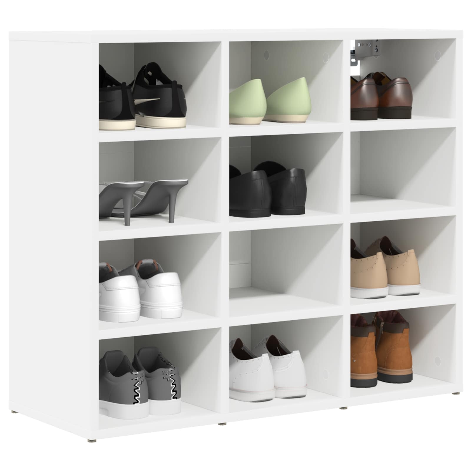 Vidaxx armoire à chaussures avec étagère blanc 77,5 x 30 x 67 cm bois d'ingénierie