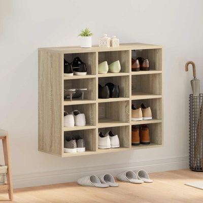 Vidaxl armoire à chaussures chêne sonoma 77,5 x 30 x 67 cm bois d'ingénierie