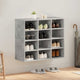 Vidaxl armoire à chaussures gris béton 77,5 x 30 x 67 cm bois fini