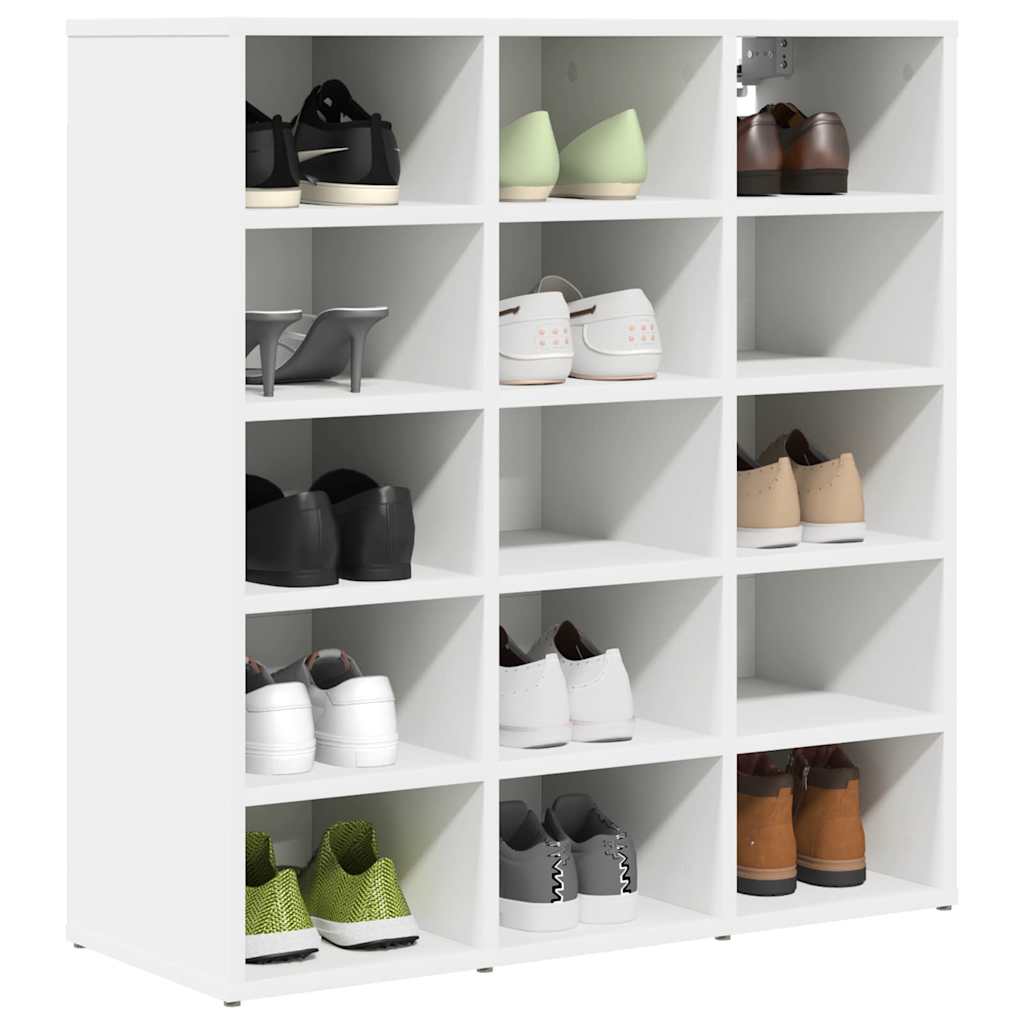 Vidaxx armoire à chaussures avec étagère blanc 77,5 x 30 x 83,5 cm bois d'ingénierie