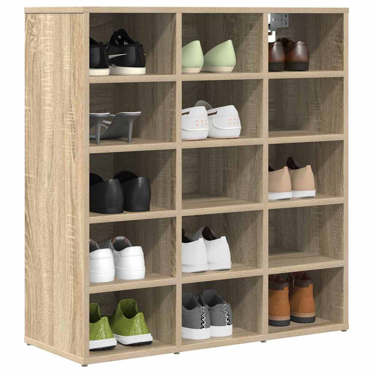 Vidaxl armoire à chaussures chêne sonoma 77,5 x 30 x 83,5 cm bois d'ingénierie