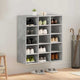 Vidaxl meuble à chaussures gris béton 77,5 x 30 x 83,5 cm bois d'ingénierie