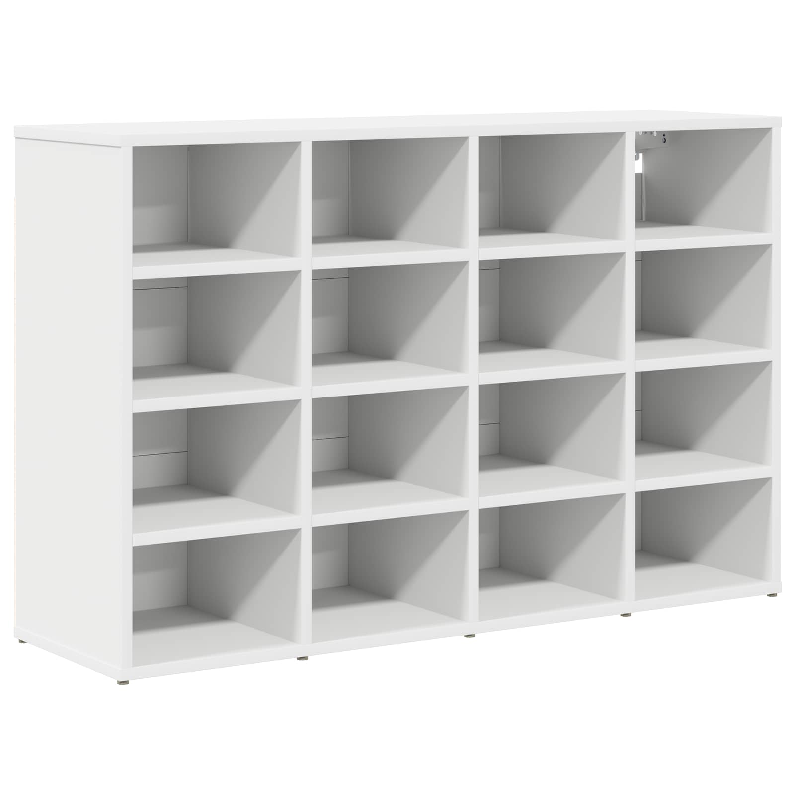 VidaXL armoire à chaussures avec étagère blanc 103 x 30 x 67 cm bois d'ingénierie