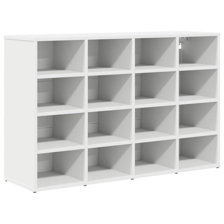 VidaXL armoire à chaussures avec étagère blanc 103 x 30 x 67 cm bois d'ingénierie