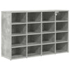 Vidaxl armoire à chaussures avec étagère gris béton 103 x 30 x 67 cm bois d'ingénierie