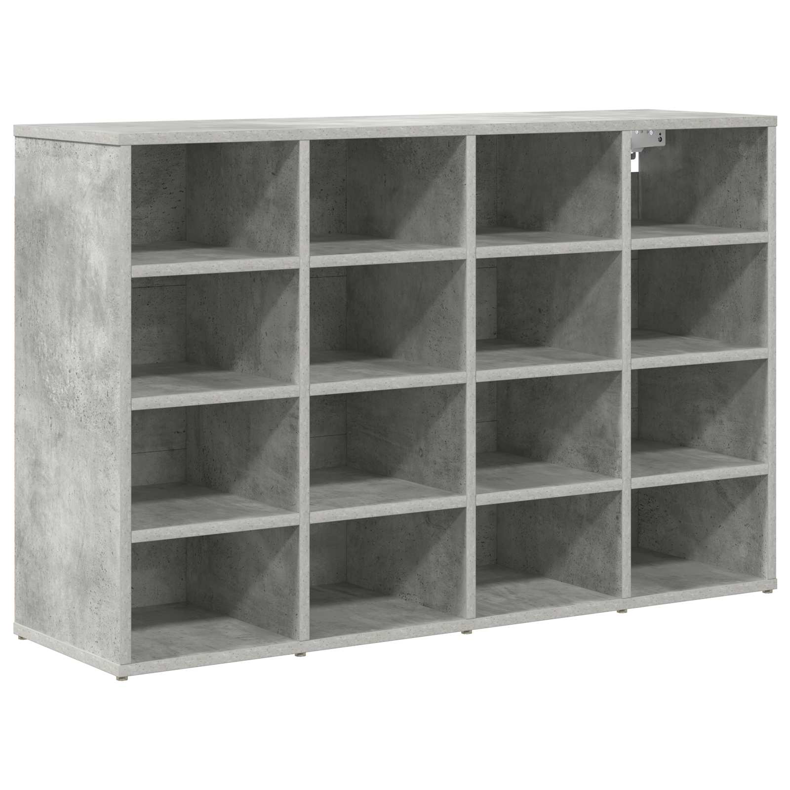 Vidaxl armoire à chaussures avec étagère gris béton 103 x 30 x 67 cm bois d'ingénierie