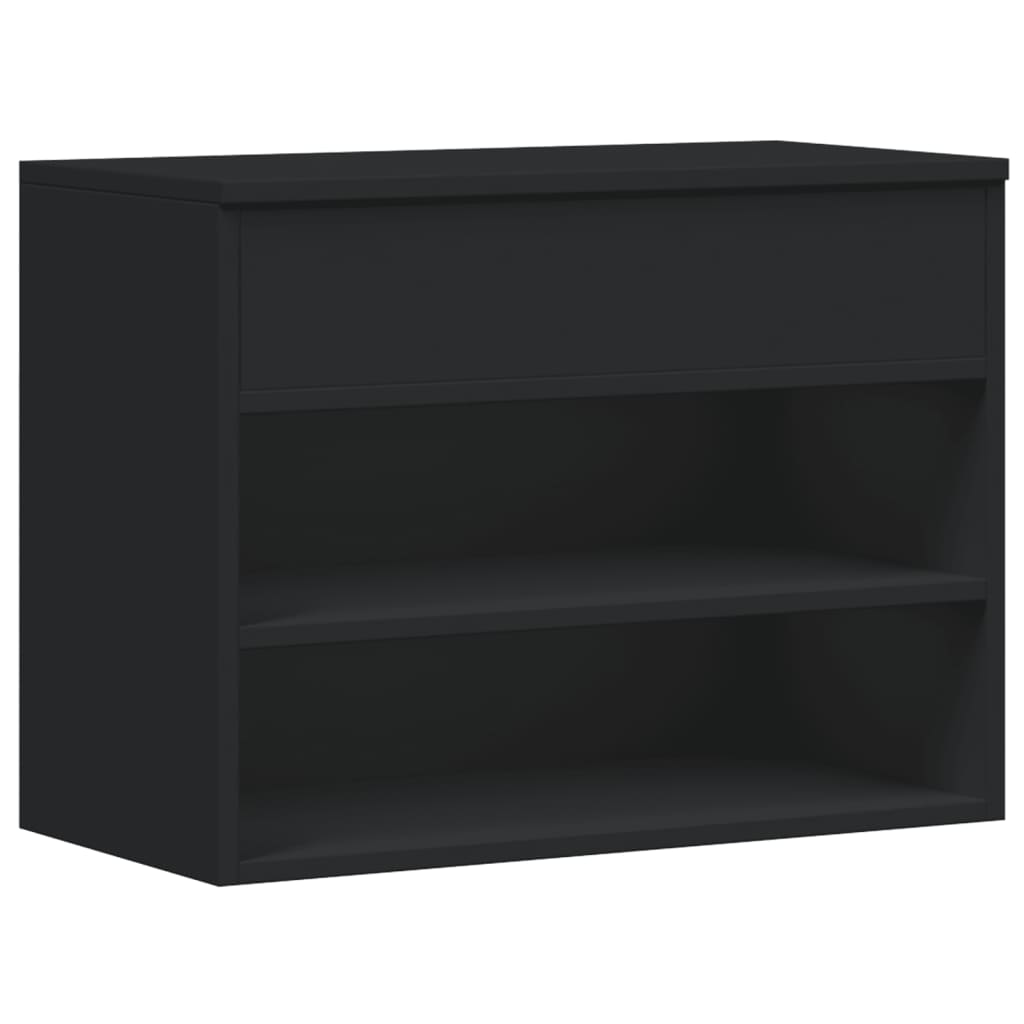 Vidaxl Chaussures Banque 60x30x45 cm Black Properted Black