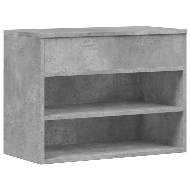 Vidaxl Chaussures Banque 60x30x45 cm Betongrij en bois transformé