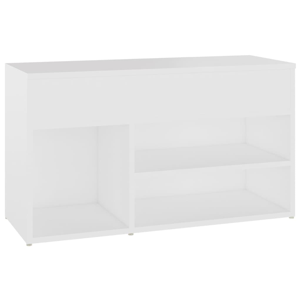 Canapé de chaussure Vidaxl 80x30x45 cm Bois de blanc