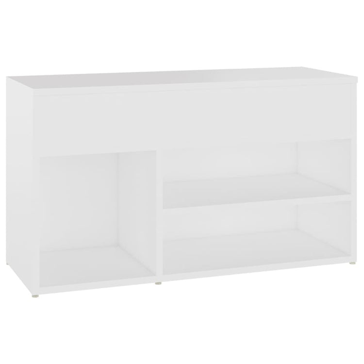 Canapé de chaussure Vidaxl 80x30x45 cm Bois de blanc