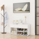 Canapé de chaussure Vidaxl 80x30x45 cm Bois de blanc