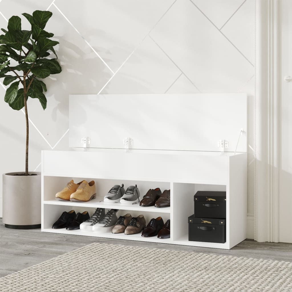 Vidaxl Shoes Bank 105x30x45 cm Bois de bois transformé