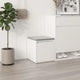 Boîte de rangement Vidaxl avec tiroir 40.5x40x40 cm Bois blanc