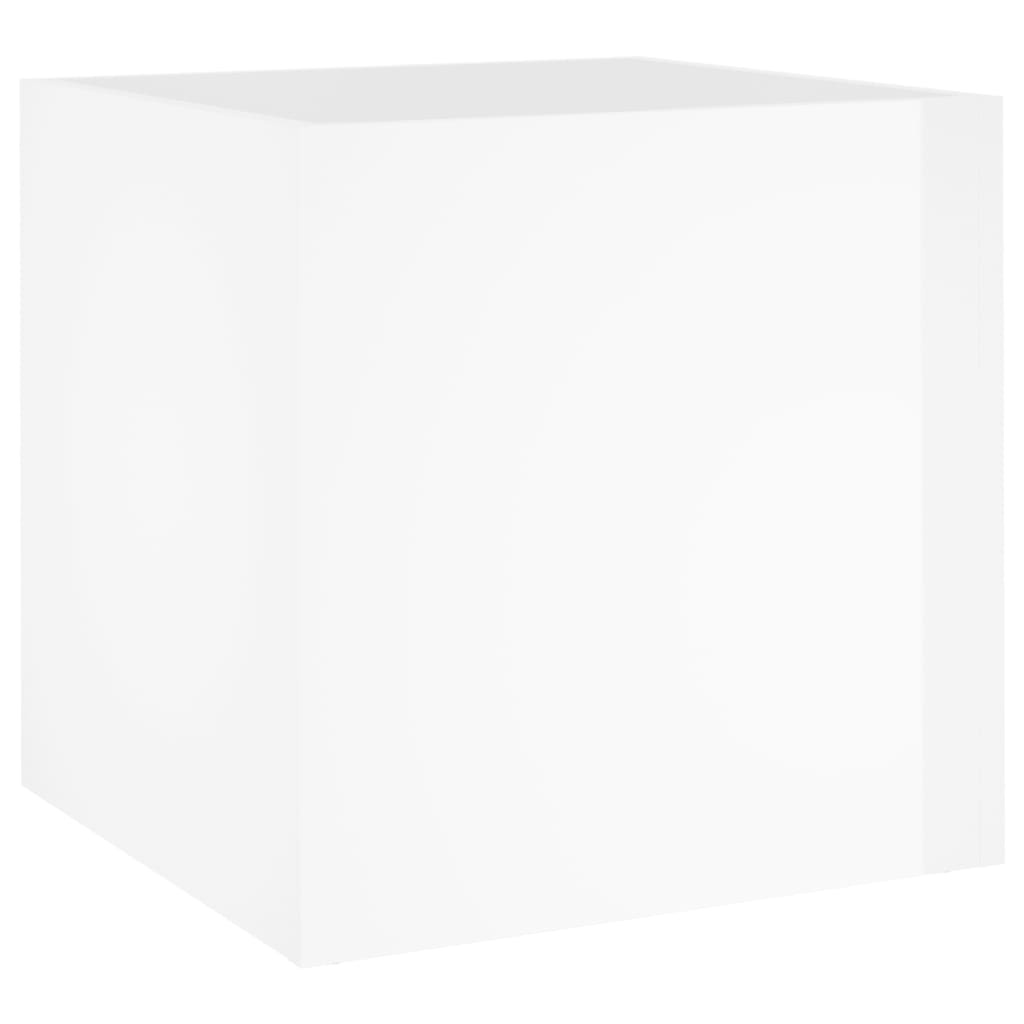 Vidaxl Planter Big 40x40x40 cm Bois de bois élevé blanc
