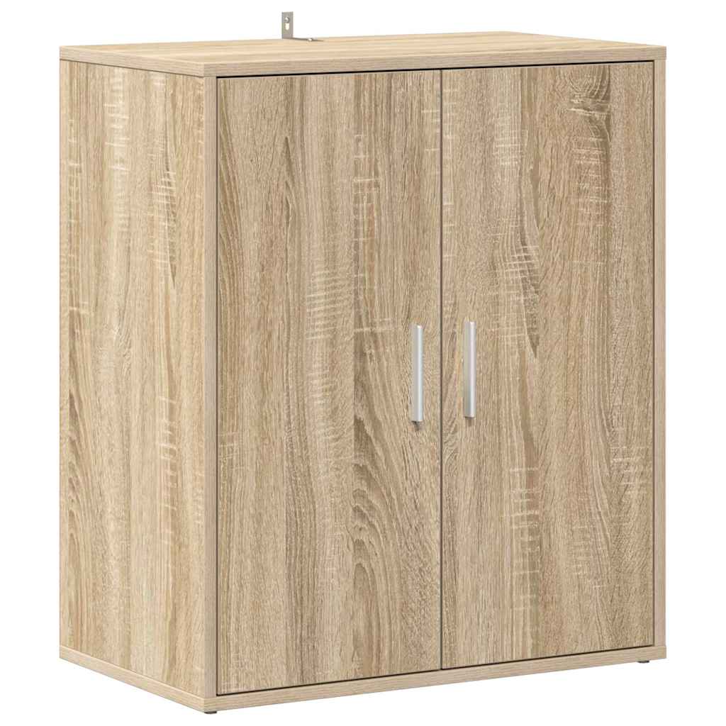 Armoire à chaussures Vidaxl 60x35x70 cm en bois de bois de chêne sonoma coloré