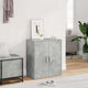 Armoire à chaussures Vidaxl 60x35x70 cm Betongrijs en bois transformé