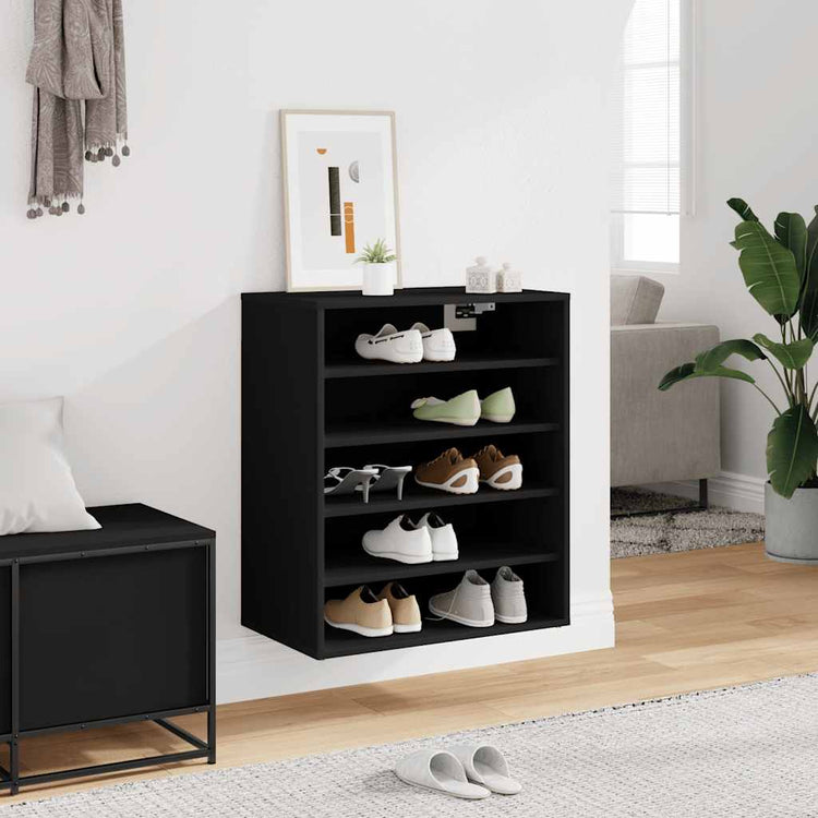 Armoire à chaussures Vidaxl 60x35x70 cm Bois de bois de propriété