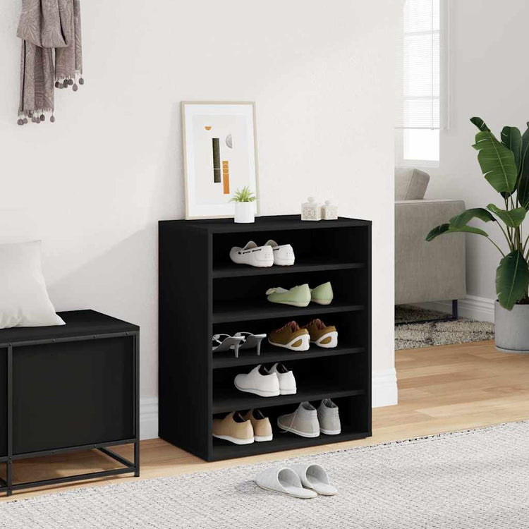 Armoire à chaussures Vidaxl 60x35x70 cm Bois de bois de propriété