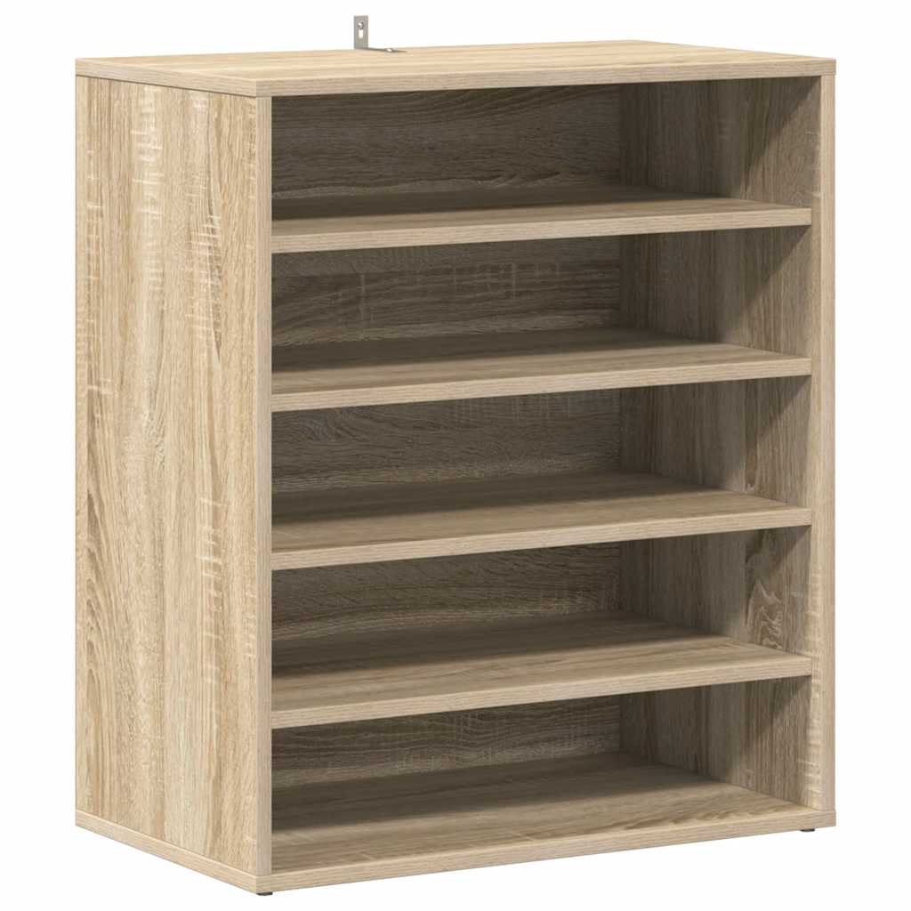 Armoire à chaussures Vidaxl 60x35x70 cm en bois de bois de chêne sonoma coloré