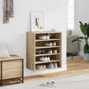 Armoire à chaussures Vidaxl 60x35x70 cm en bois de bois de chêne sonoma coloré