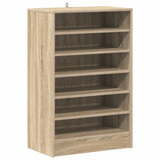 Armoire à chaussures vidaxl 60x35x92 cm en bois de bois de chêne sonoma coloré - afbeelding 2
