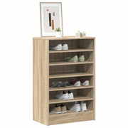 Armoire à chaussures vidaxl 60x35x92 cm en bois de bois de chêne sonoma coloré - afbeelding 3
