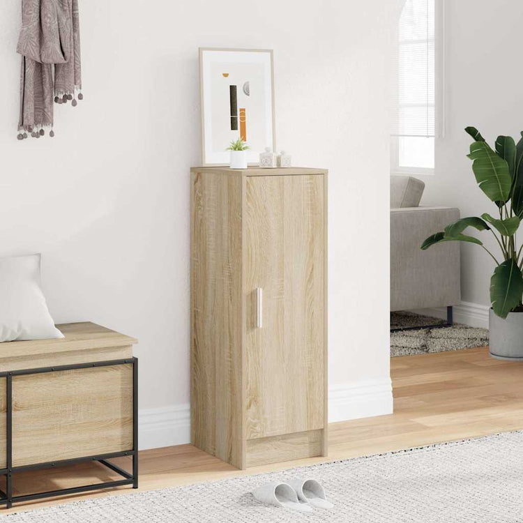 Armoire à chaussures vidaxl 32x35x92 cm en bois de chêne sonoma coloré