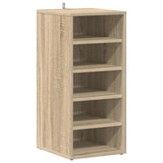 Armoire à chaussures Vidaxl 31.5x35x70 cm en bois de bois de chêne sonoma coloré - afbeelding 2