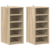 Armoires à chaussures Vidaxl 2 PCS 31.5x35x70 cm Couleur de chêne sonoma en bois