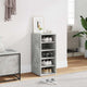 Armoire à chaussures Vidaxl 31.5x35x70 cm Betongrij en bois transformé