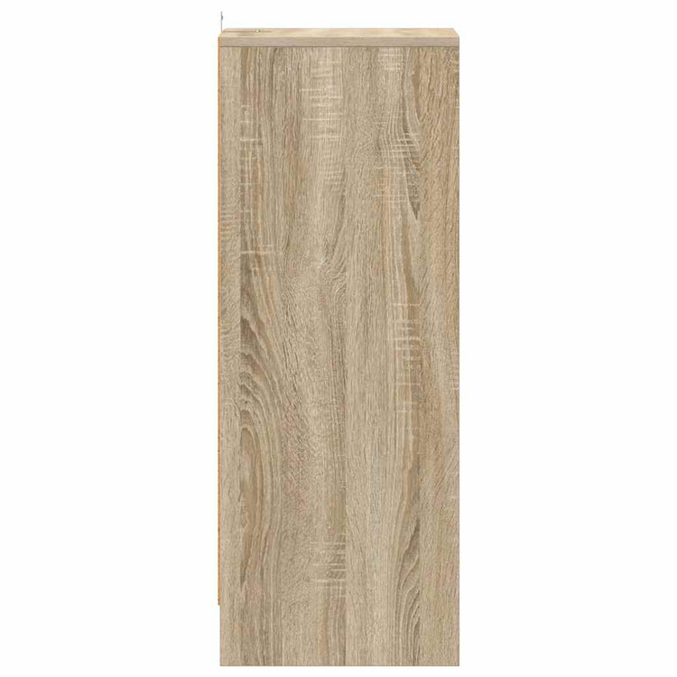 Armoire à chaussures Vidaxl 31.5x35x90 cm en bois de bois de chêne sonoma coloré
