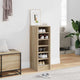 Armoire à chaussures Vidaxl 31.5x35x90 cm en bois de bois de chêne sonoma coloré