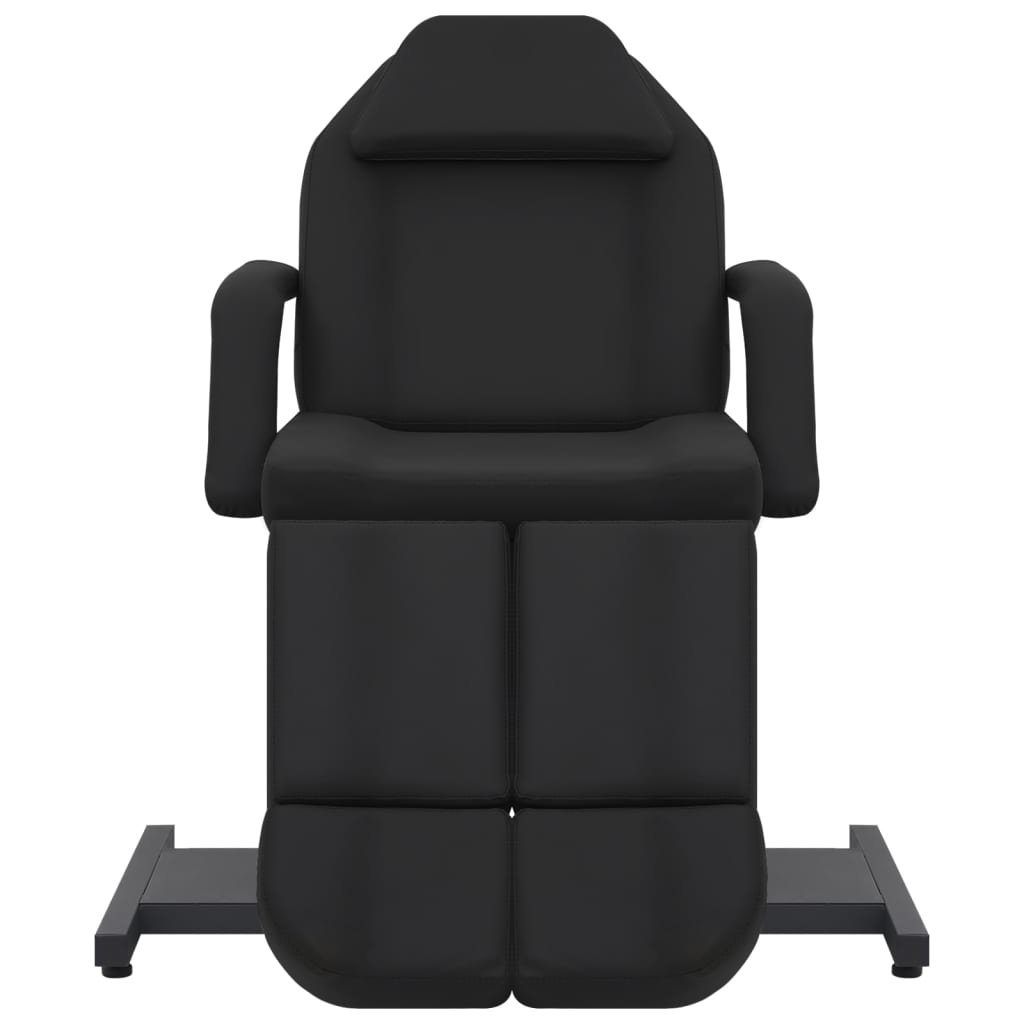 Chaise de traitement Vidaxl 180x62x78 cm en cuir artificiel noir