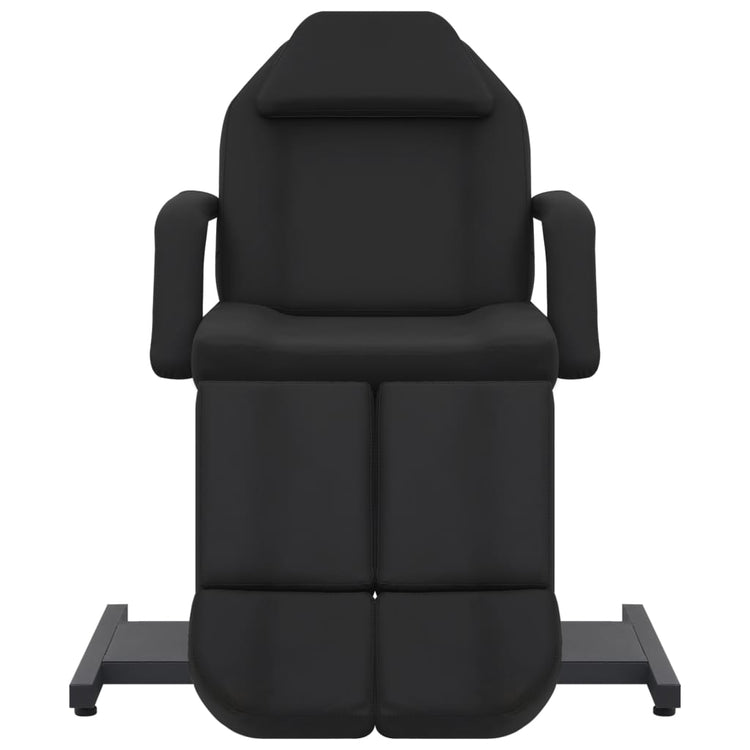 Chaise de traitement Vidaxl 180x62x78 cm en cuir artificiel noir