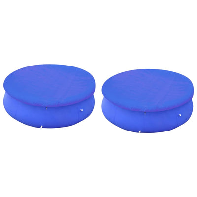 La piscine Vidaxl couvre 2 pcs pour 360-367 cm de piscines au-dessus du sol rond