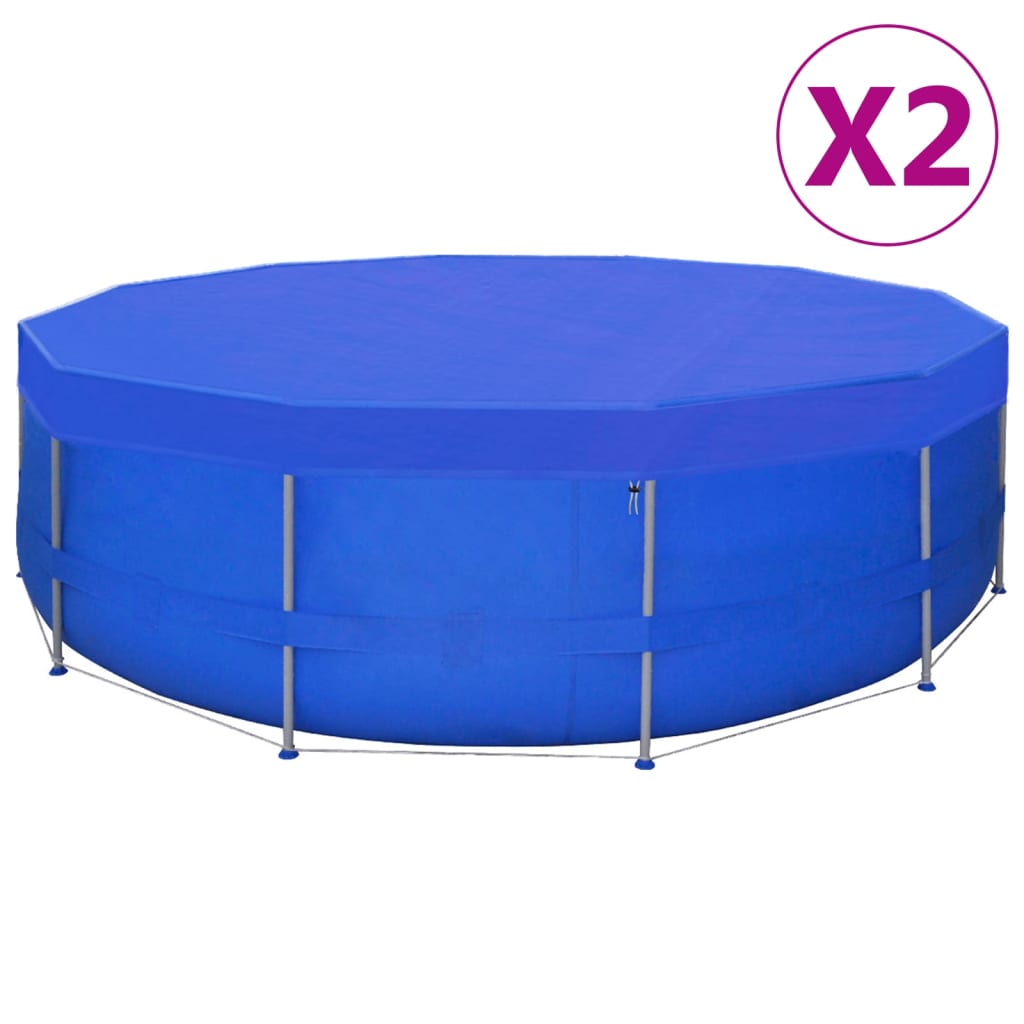 Les couvertures de piscine Vidaxl 2 STS 90 g m² 540 cm PE