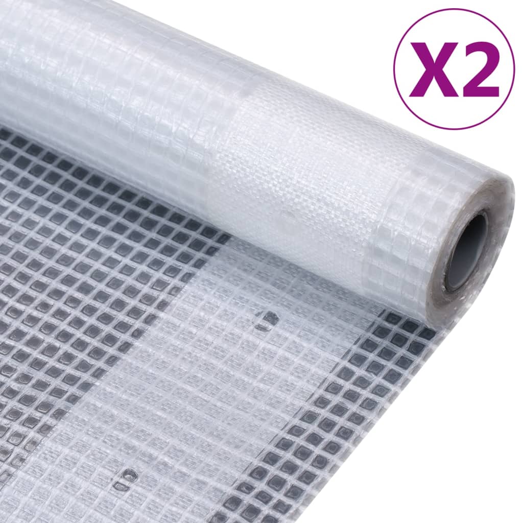 Vidaxl Depsiles 2 St Leno 260 g m² 2x20 m blanc