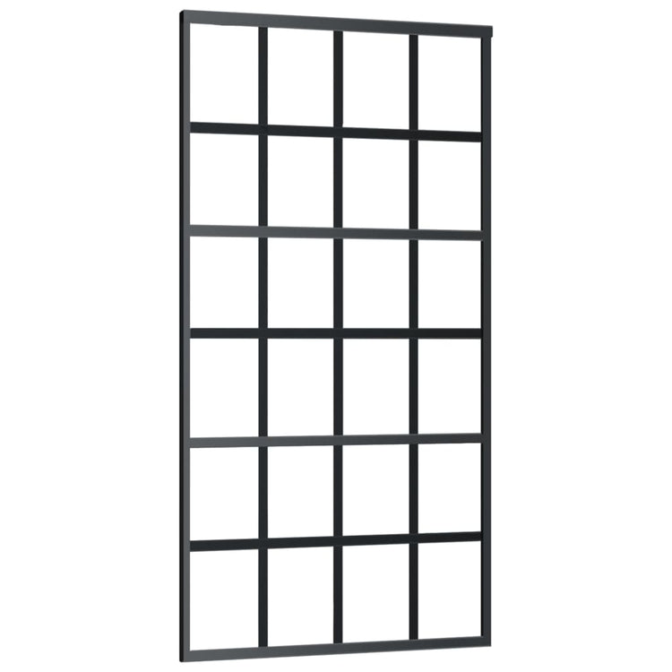 Vidaxl Porte coulissante avec pâte 102x205 cm en aluminium et verre ESG