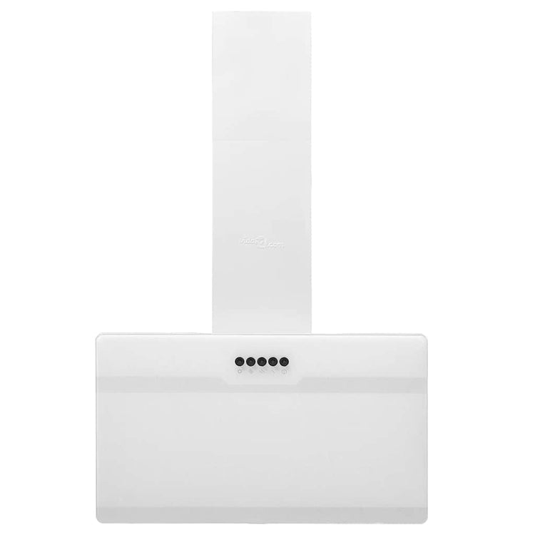 Capeur d'extracteur de paroi Vidaxl 60 cm en acier et verre trempé blanc