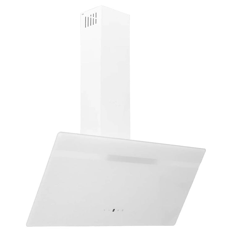 Capeur d'extracteur de paroi Vidaxl 90 cm en acier et verre trempé blanc